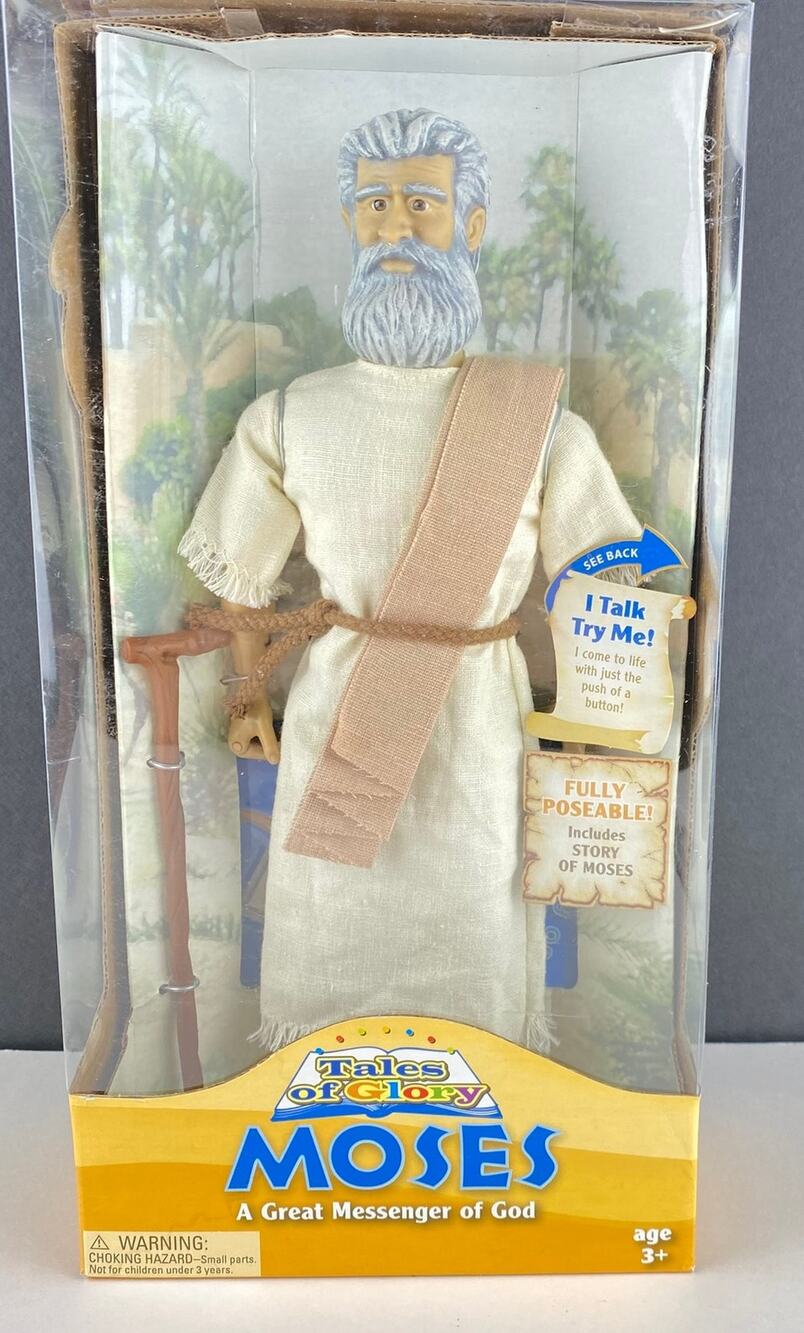Tales of Glory Moses Talking Action Figure 12" Tested Works 2007